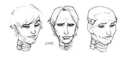 ДжокерКонцепт.png (63 КБ) Ранние варианты внешности Джокера