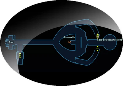 Cockpit, passerelle et salle des transmissions
