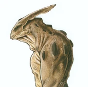 Ранний «рептилоидный» вариант внешности крогана