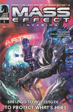 Mass Effect: Invasion #1 cover from the Collectors' Edition of Mass Effect 3