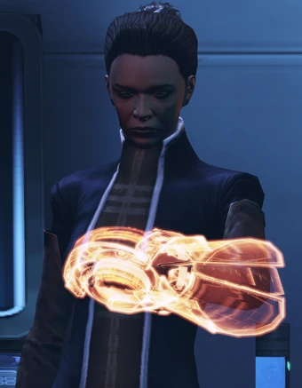 Severe-looking woman ain't she