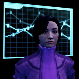 Emily Wong dishing out the news at an undisclosed location on the Citadel