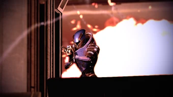 Cool turians don't look at explosions