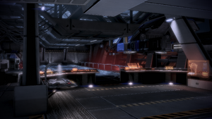 Weapon bench, armor locker and procurement interfaces in the shuttle bay