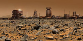 A colony on Mars