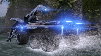 The mako adding geth colossi to its list of roadkills