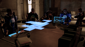 Tarak (second from the right) overseeing the Archangel operation