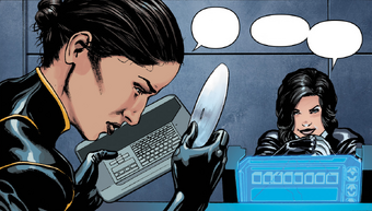 Miranda giving Rasa her next mission