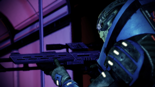 Garrus apunta a Sidonis