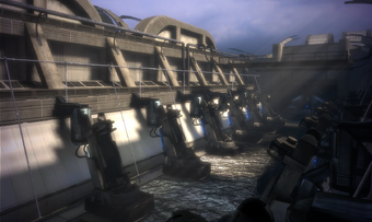 The krogan breeding grounds on Virmire.