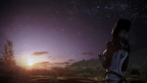 Miranda looking at the stars