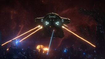 Kett warship retaliating against Remnant defenses