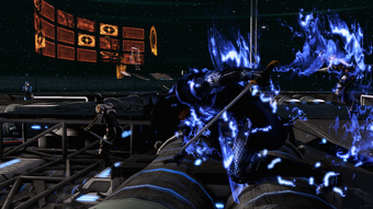 Space ninjas gotta pose like edgy posers even in the face of certain defeat