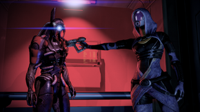 Tali confronts Legion