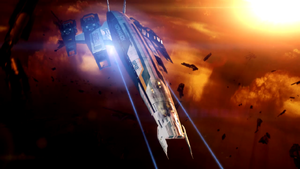 The Normandy SR-2 firing weapons