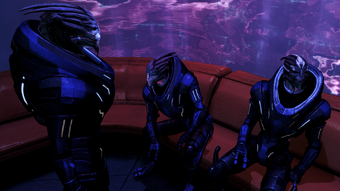 Turian soldiers on shore leave