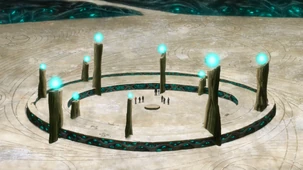 A Prothean communications device on Fehl Prime, dated at least 70,000 years old