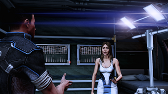 Diana argues back and forth with Copeland about the pragmatic realities of war
