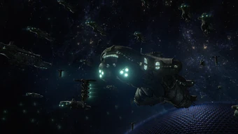 A fleet of kett warships