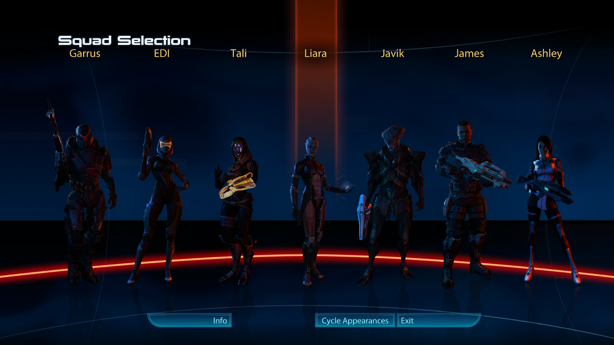 mass effect squad assignments