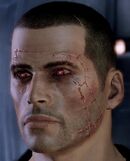 Renegade facial scarring in Mass Effect 2