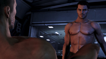 Shepard has a pretty nice collection of model ships back there