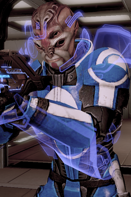 Синяя ария. Mass Effect батарианцы. Mass Effect 2 синие светила. Батарианец Штурмовик. Синие светила батарианец.