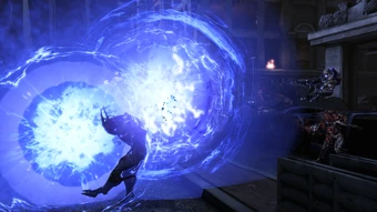 Biotic Explosion blasting back Reaper troops