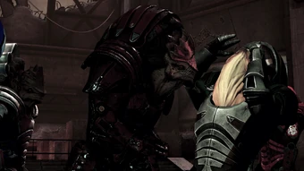 When spoken word fails, krogan demonstrate their eloquence with body language.