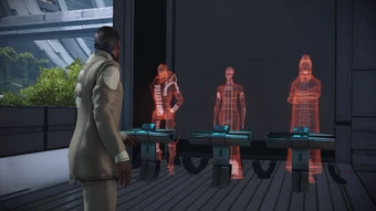 Udina arguing with the Council