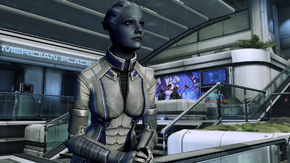 Liara admires the Presidium view