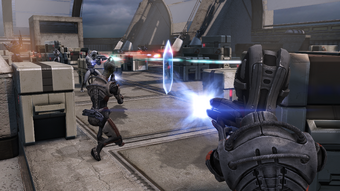 mass effect nuke mission Salarians on the AA tower outgunned and outnumbered