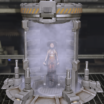 Cryogenic suspension in a prison