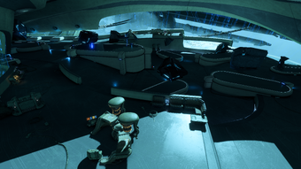 The relic is at the right, but meanwhile scan the floating blocks in the way for extra points