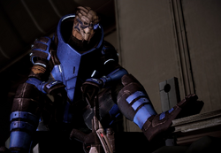 How about a dialogue option saying we're going to go off with Garrus and be vigilantes together?