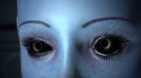 Liara T'soni using her melding ability