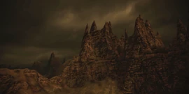 Dusty foreboding terrain