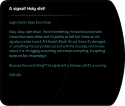 A signal! Holy shit!