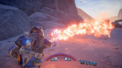 Tech Skill In Use - Flamethrower