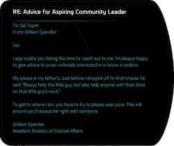 RE: Advice for Aspiring Community Leader