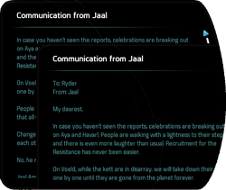 Communication from Jaal