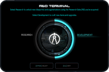 R and D Terminal - Development