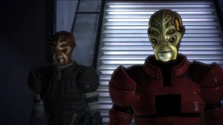 Balak, un leader batarian, e uno dei suoi uomini