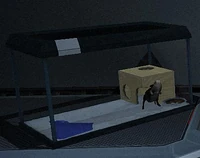 Il Criceto spaziale nella sua gabbia