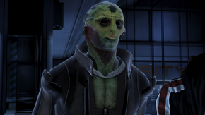 Il fantasma di Thane al fianco di Shepard