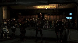 Il Profeta pazzo raduna gli abitanti nelle fasi finali della guerra per Omega