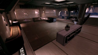 Una spada, un potenziamento per fucile, una bottiglia di pillole, la stessa Morinth, una scacchiera, e la statua di un krogan