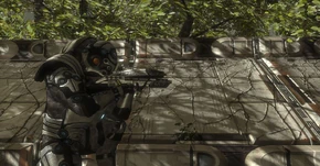 Un guerriero krogan corazzato