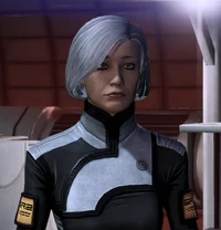 La dottoressa Chakwas nell'infermeria della Normandy