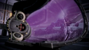 Tali e Shepard nella cabina del Comandante